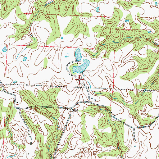 Topographic Map of J E Price Pond Number One, TN