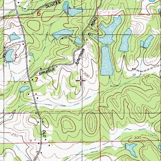 Topographic Map of Skywood Lake Number One, AL