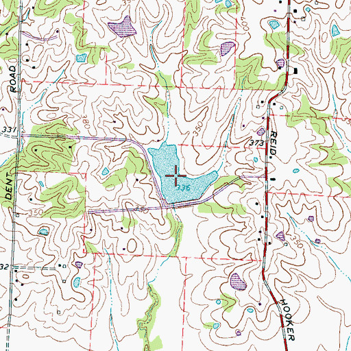 Topographic Map of Marys Creek Lake Number Five, TN