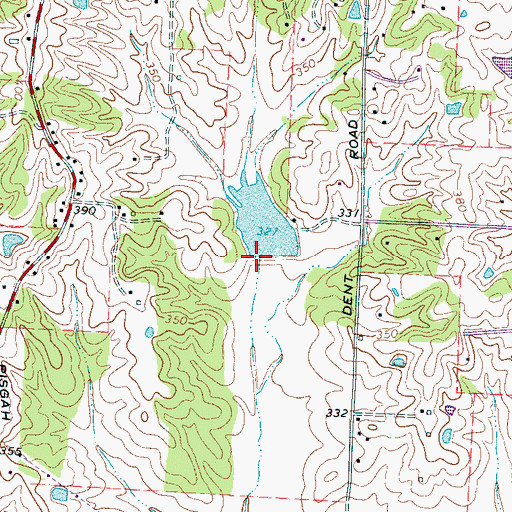 Topographic Map of Marys Creek Dam Number Four, TN