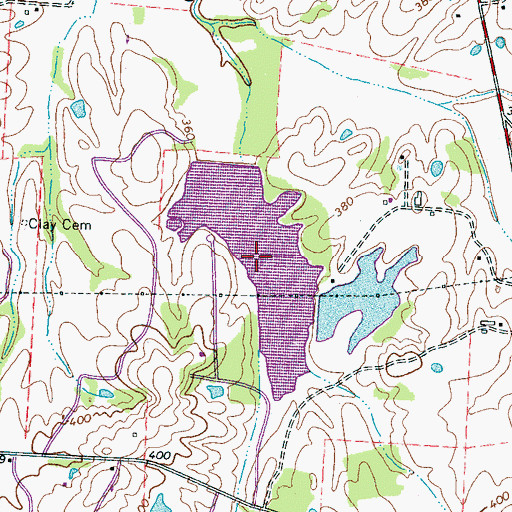 Topographic Map of Fore Lake, TN