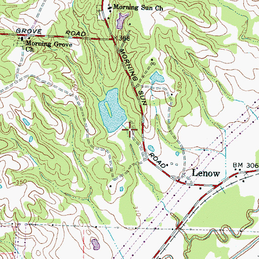 Topographic Map of Fisher Dam, TN
