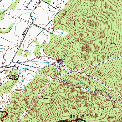 Topographic Map of Ketner Cove Lake, TN