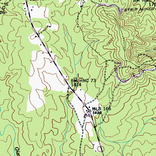 Topographic Map of Haskell Foster Lake, TN