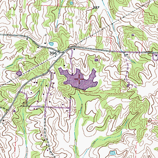 Topographic Map of Salmon Lake, TN