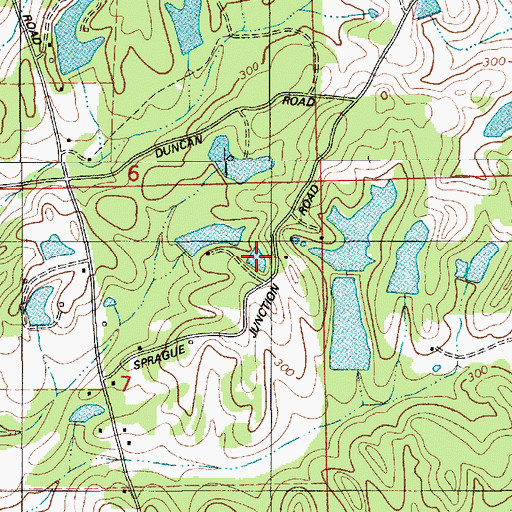 Topographic Map of Skywood Lake Number Two, AL