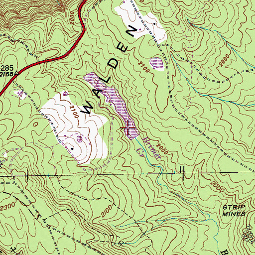 Topographic Map of Ernest Taylor Dam, TN