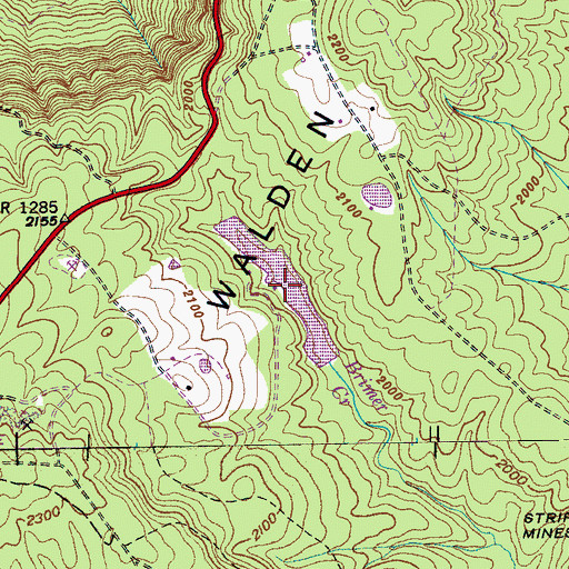 Topographic Map of Ernest Taylor Lake, TN