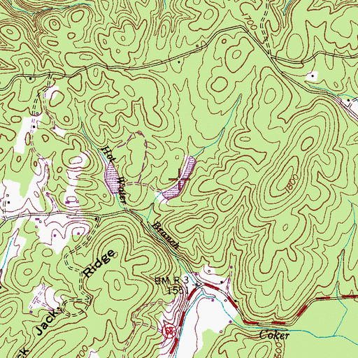 Topographic Map of Sanford Gray Lake Number One, TN