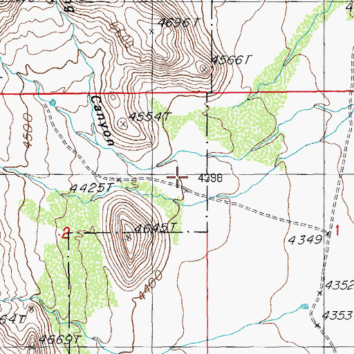 Topographic Map of Twoweeks Spring Canyon, AZ