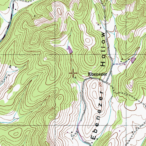 Topographic Map of McKinnon Lake, TN