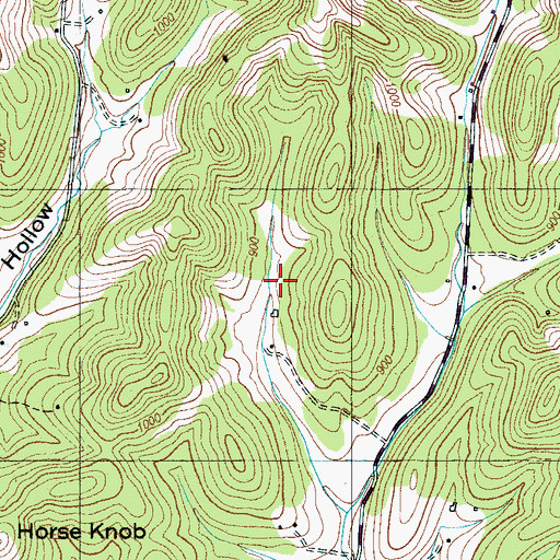 Topographic Map of Lewis Lake Dam, TN