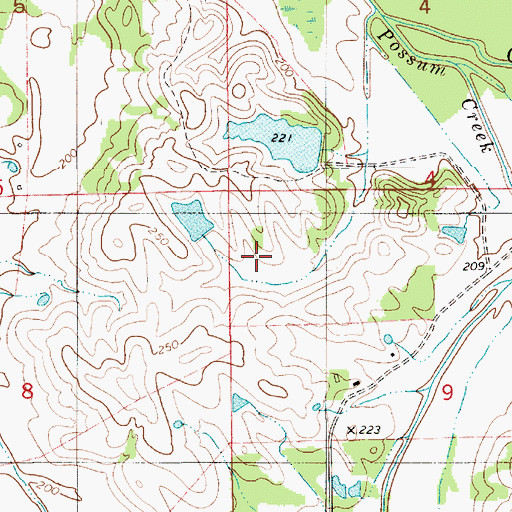 Topographic Map of Spear Lake, AL