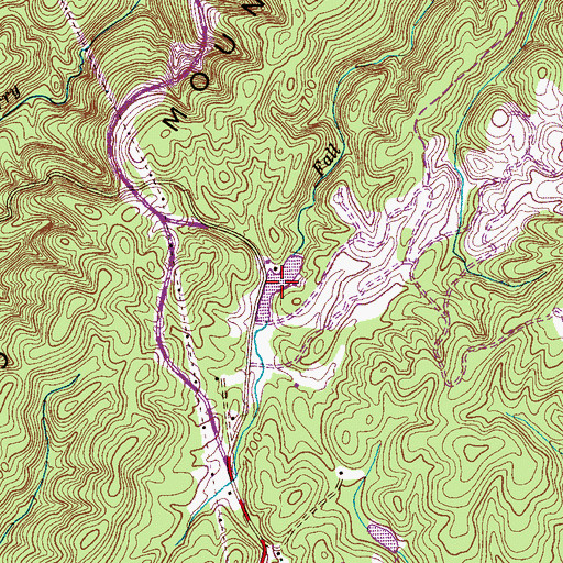 Topographic Map of Elbert Martin Lake, TN
