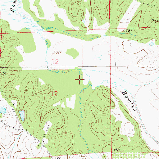 Topographic Map of Lake Vann, AL
