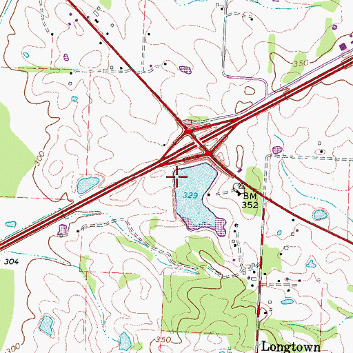 Topographic Map of W W Wilder Dam, TN