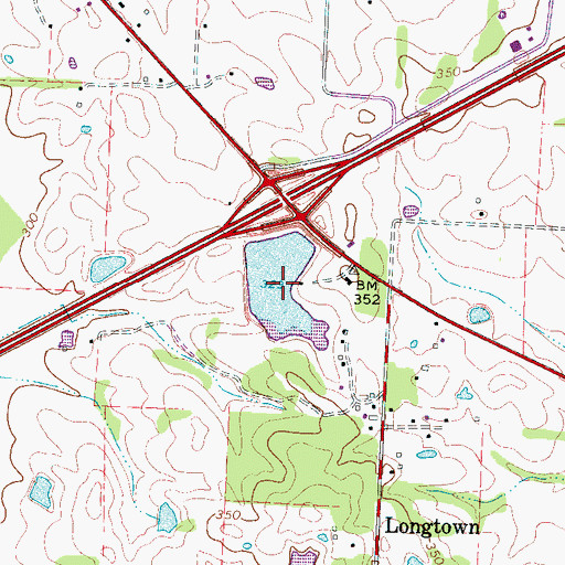 Topographic Map of W W Wilder Lake, TN