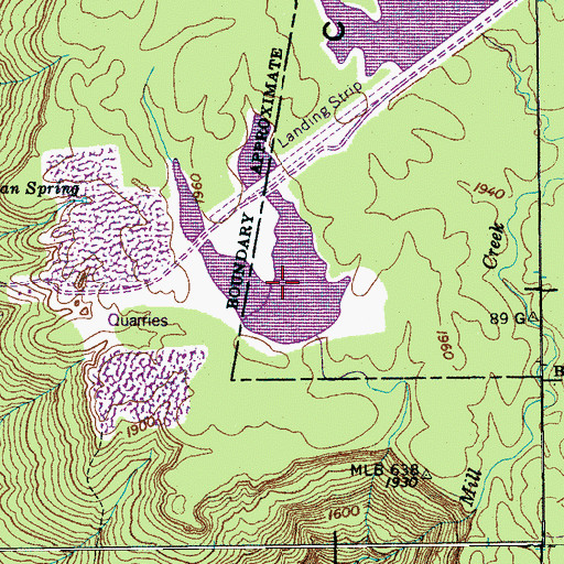 Topographic Map of Cumberland Mountain Sd Company Lake, TN