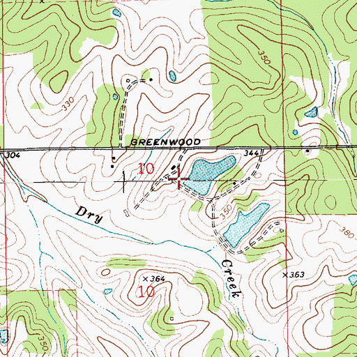 Topographic Map of Guy Pugh Dam, AL