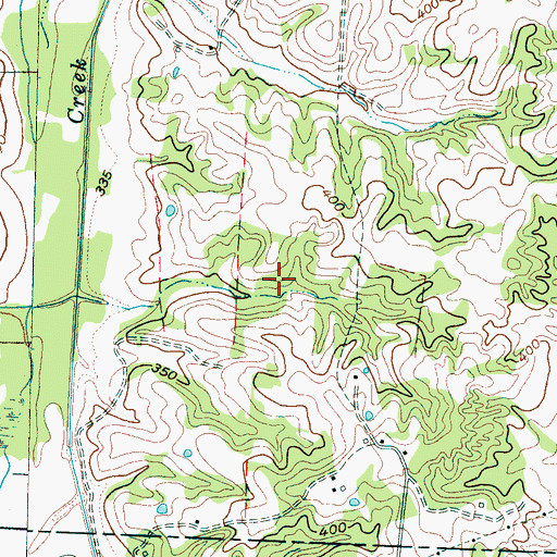 Topographic Map of Freels Lake, TN