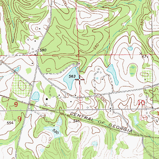 Topographic Map of Hoff Pond Dam, AL