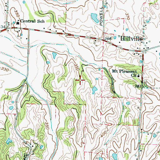 Topographic Map of Sammons Lake Dam, TN