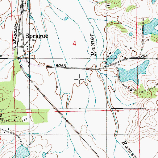 Topographic Map of Hubie Cauthen Number 1 Dam, AL