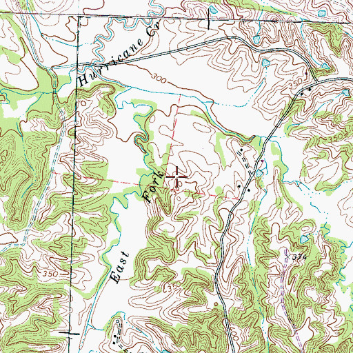 Topographic Map of Benedicts Lake, TN