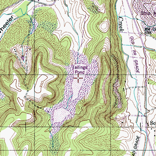 Topographic Map of Bobs Lake Number Two, TN