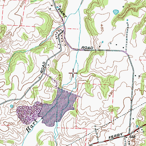 Topographic Map of Johnson Creek Dam Four, TN
