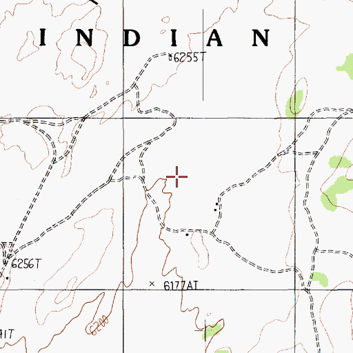 Topographic Map of Tyende Mesa, AZ