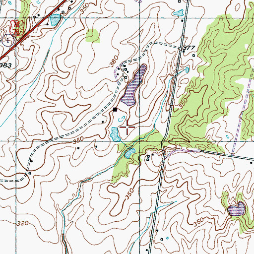 Topographic Map of Sonny Jernigen Dam, TN