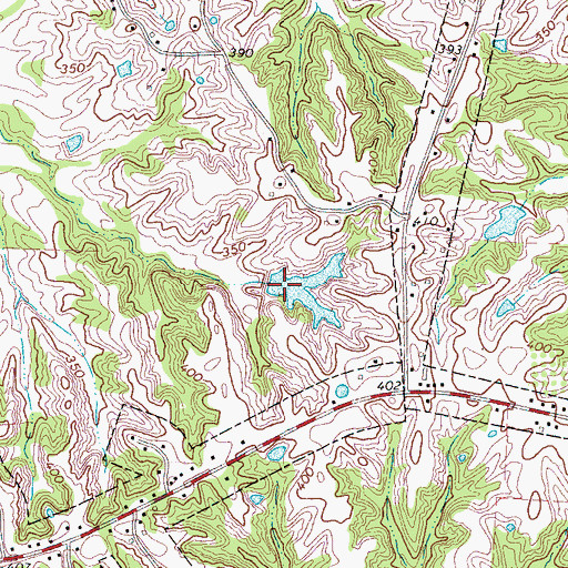 Topographic Map of Mrs Ardell Blankenship Lake, TN