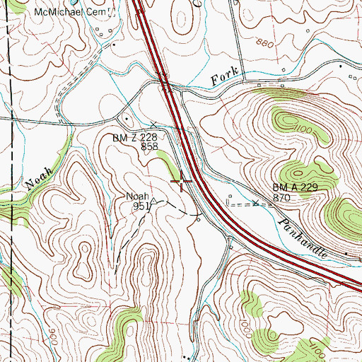 Topographic Map of Westmoreland Water Supply Lake, TN