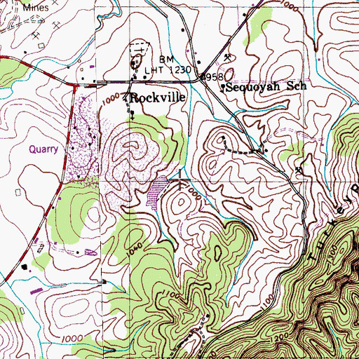 Topographic Map of Craighead Dam, TN
