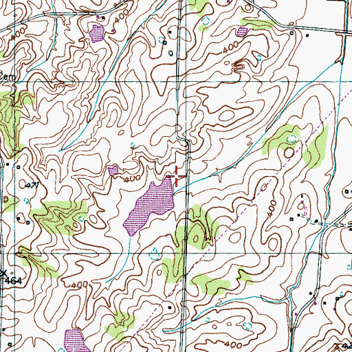 Topographic Map of Cobb Creek Tributary Dam Number 15m-28-2, TN