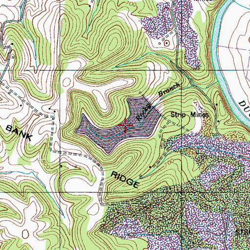 Topographic Map of Tailings Pond Number Twelve, TN
