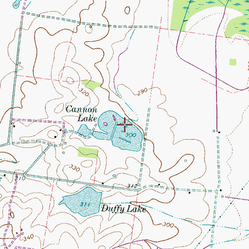Topographic Map of Eubanks Dam, TN