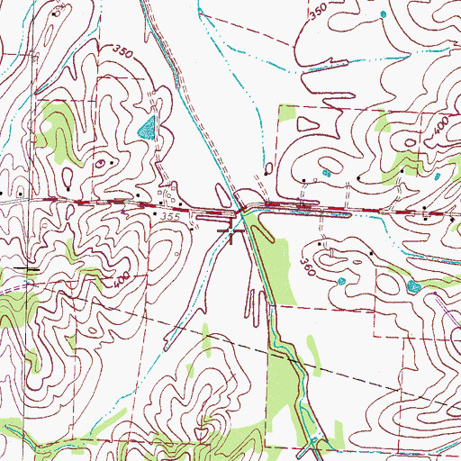 Topographic Map of Cane Creek Dam Number Fifteen, TN