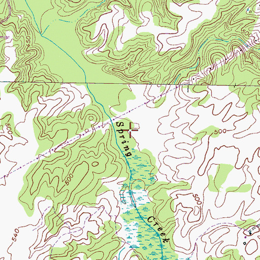 Topographic Map of OFDBA Dam Number 86-95-2, TN