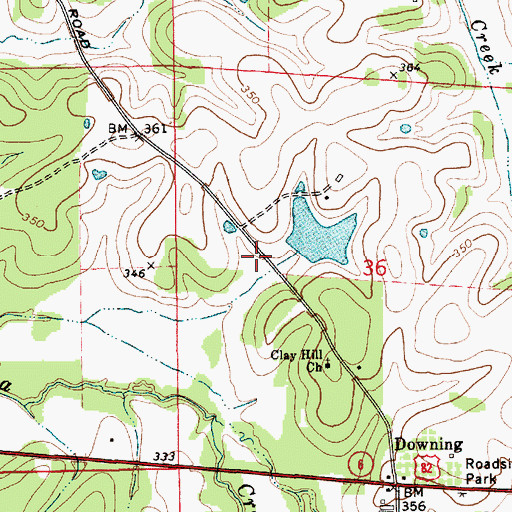 Topographic Map of T S Turnipseed Dam, AL