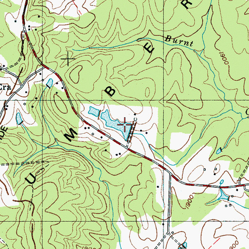 Topographic Map of Melvin Smith Lake Dam, TN