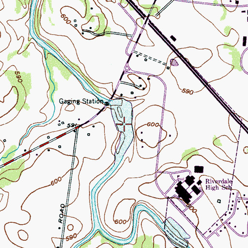 Topographic Map of Sterling Farmer Lake, TN