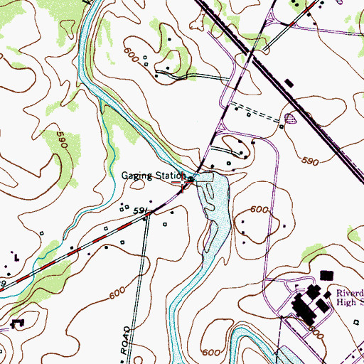 Topographic Map of Sterling Farmer Dam, TN