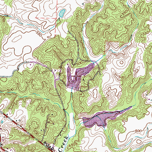Topographic Map of OFDBA 87-3 Lake, TN