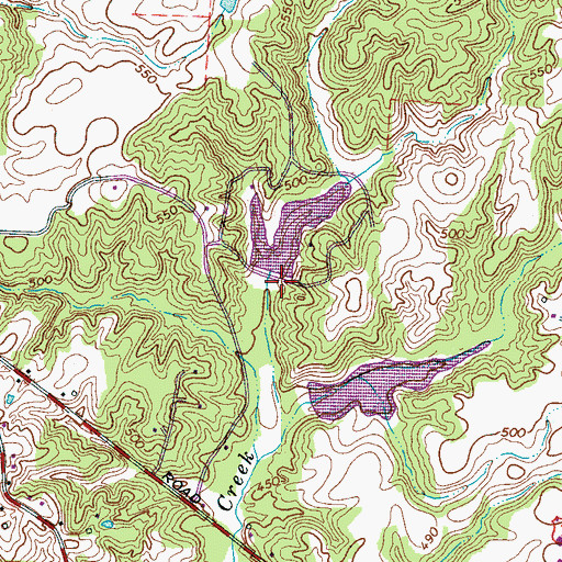 Topographic Map of OFDBA 87-3 Dam, TN