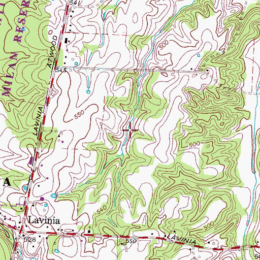 Topographic Map of OFDBA Number 86-2 Dam, TN
