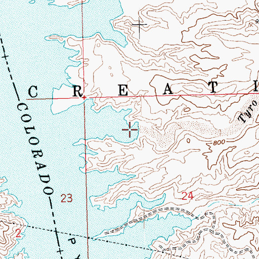 Topographic Map of Tyro Wash, AZ