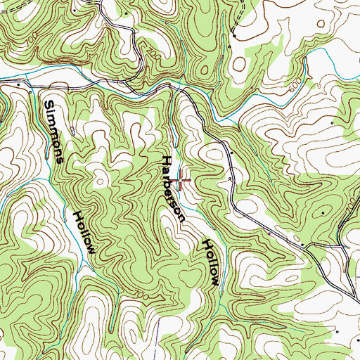 Topographic Map of Kirk Lake, TN