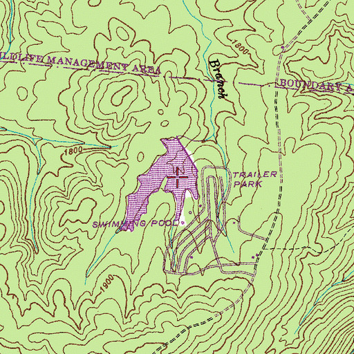 Topographic Map of Good Neighbor Lake, TN